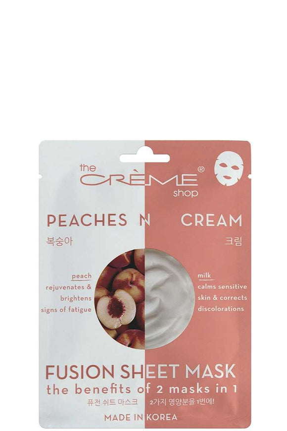 Masque fusion pêche et crème