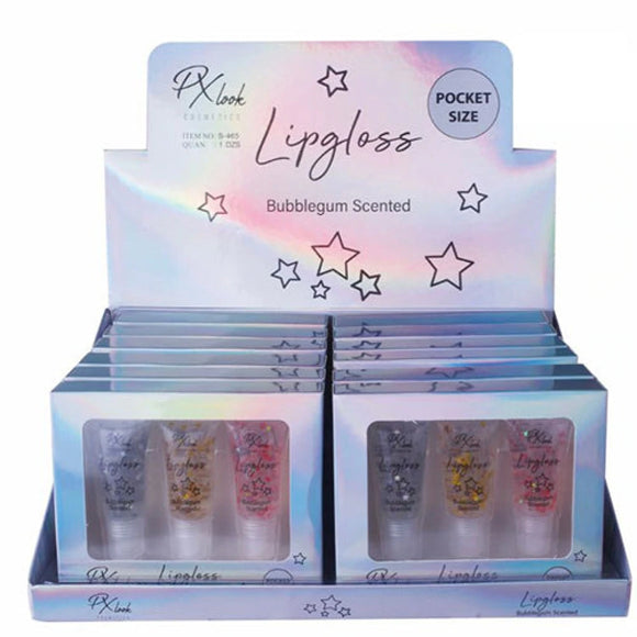 Ensemble de 3 gloss gomme balloune étoilés